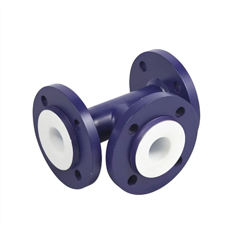 Pemasangan Tee Tahan Asid Berlapis PTFE